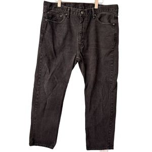Levi’s Men's 505 Regular Fit Straight Black Jeans. Size 40x32